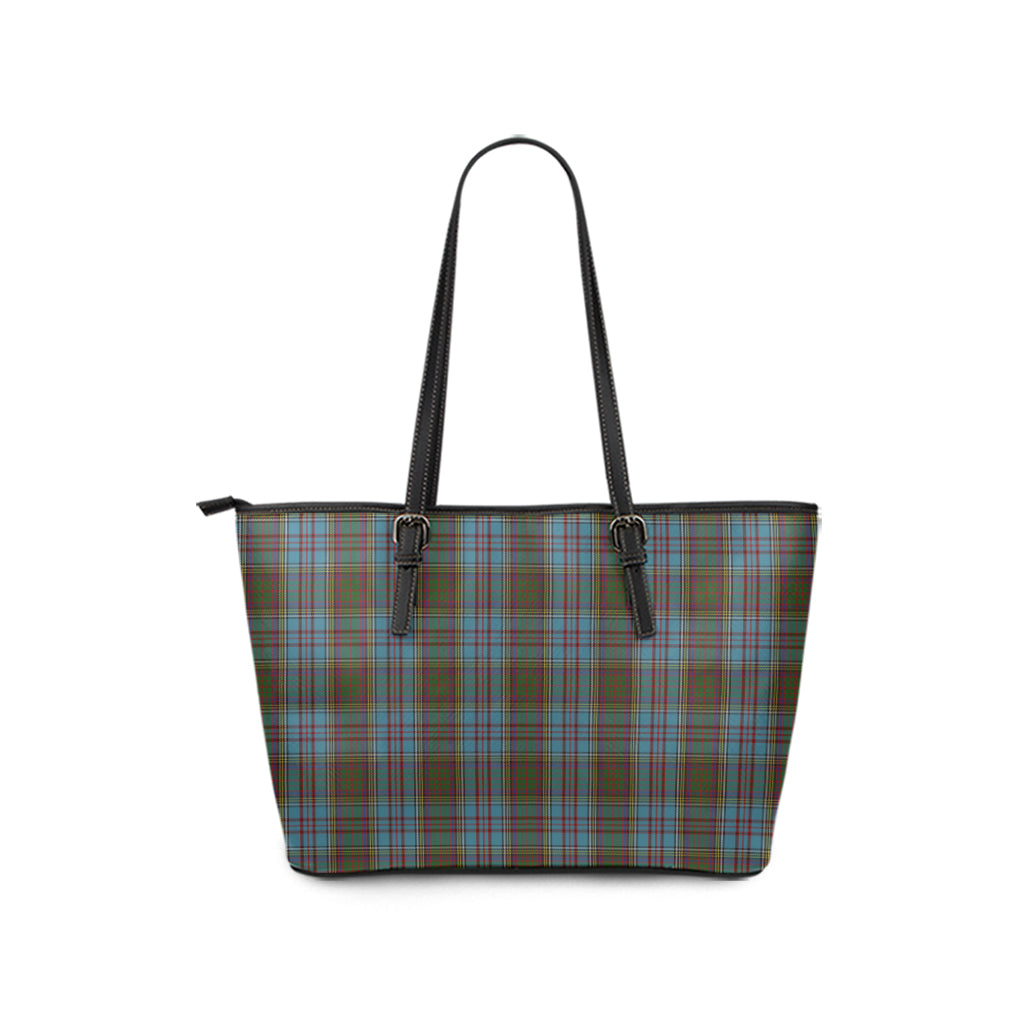 Anderson Tartan Leather Tote Bag - Tartanvibesclothing