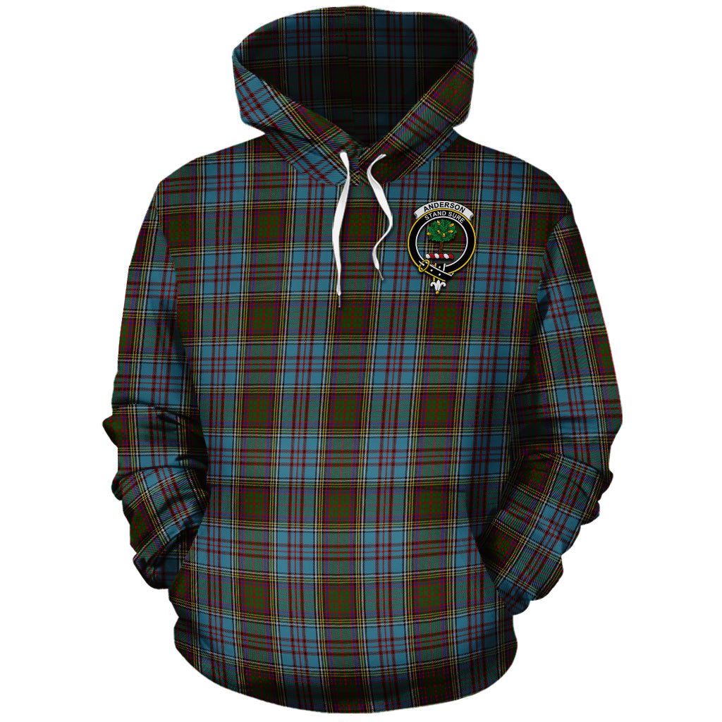 Anderson Tartan Hoodie with Family Crest - Tartanvibesclothing