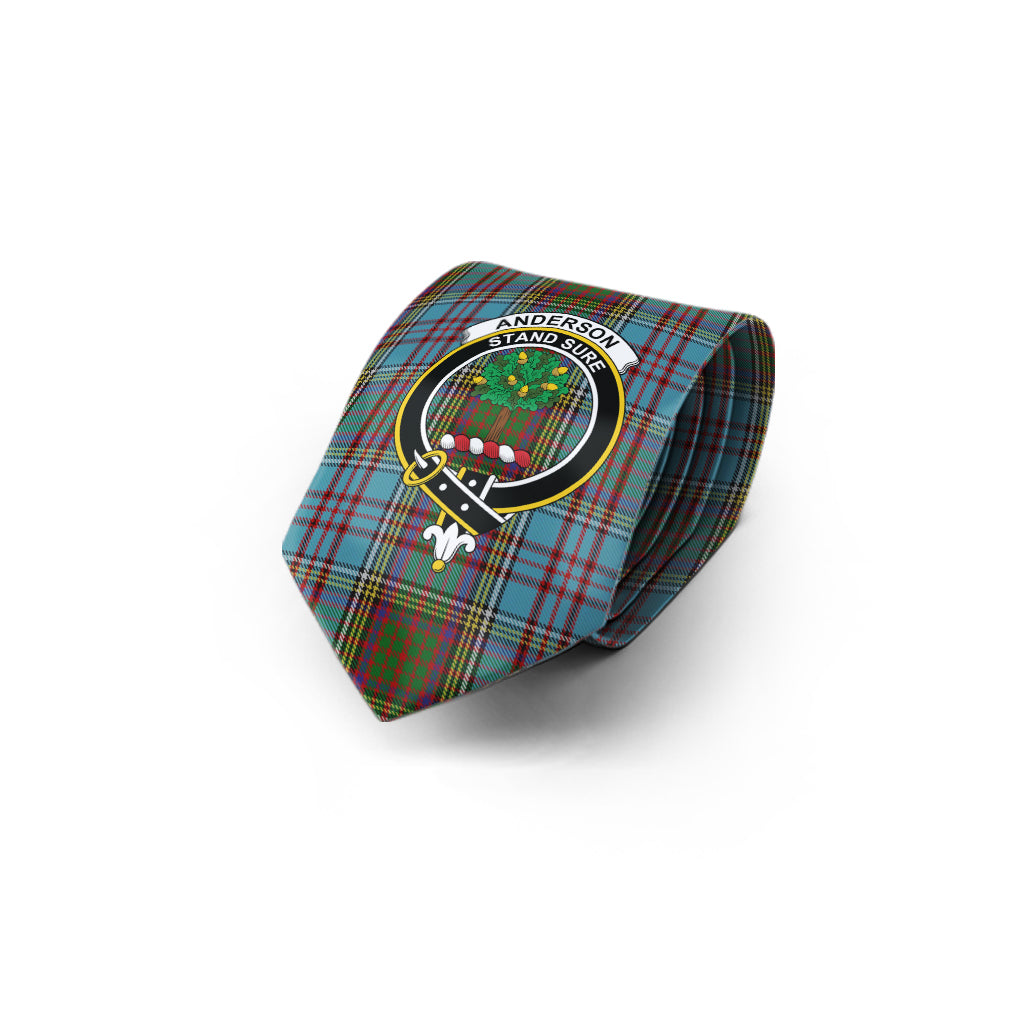 Anderson Tartan Classic Necktie with Family Crest - Tartan Vibes Clothing