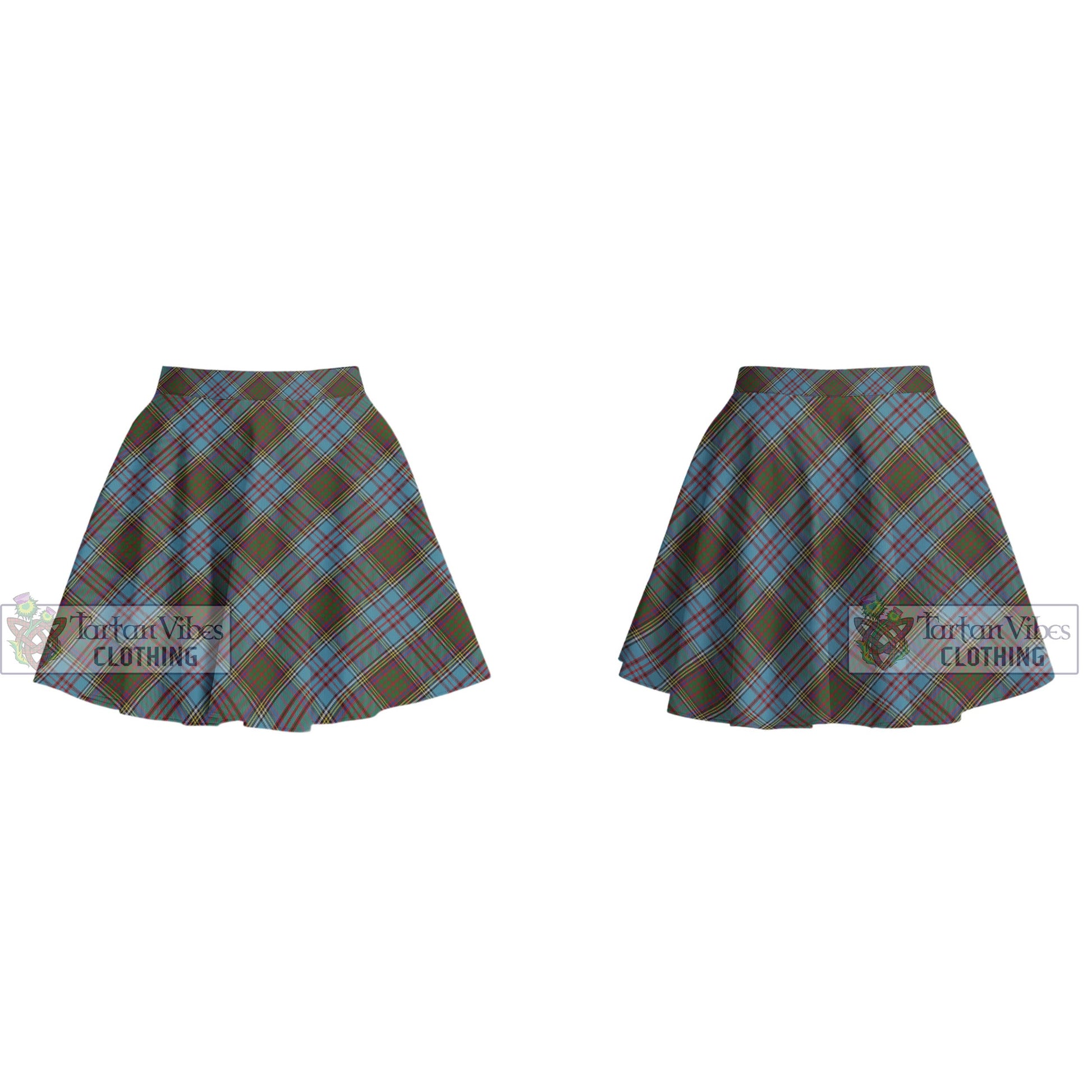 Tartan Vibes Clothing Anderson Tartan Women's Plated Mini Skirt