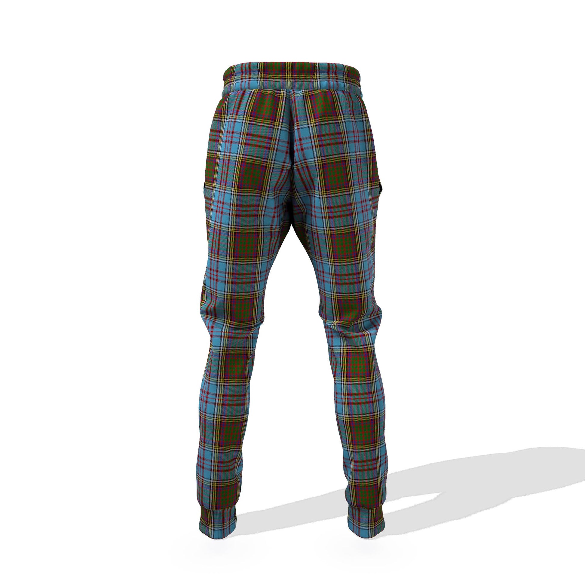 Anderson Tartan Joggers Pants with Family Crest 6XL - Tartan Vibes Clothing