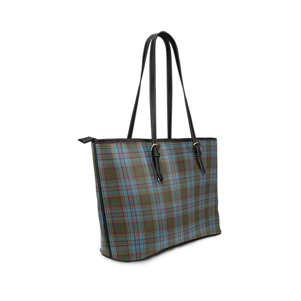 Anderson Tartan Leather Tote Bag - Tartanvibesclothing
