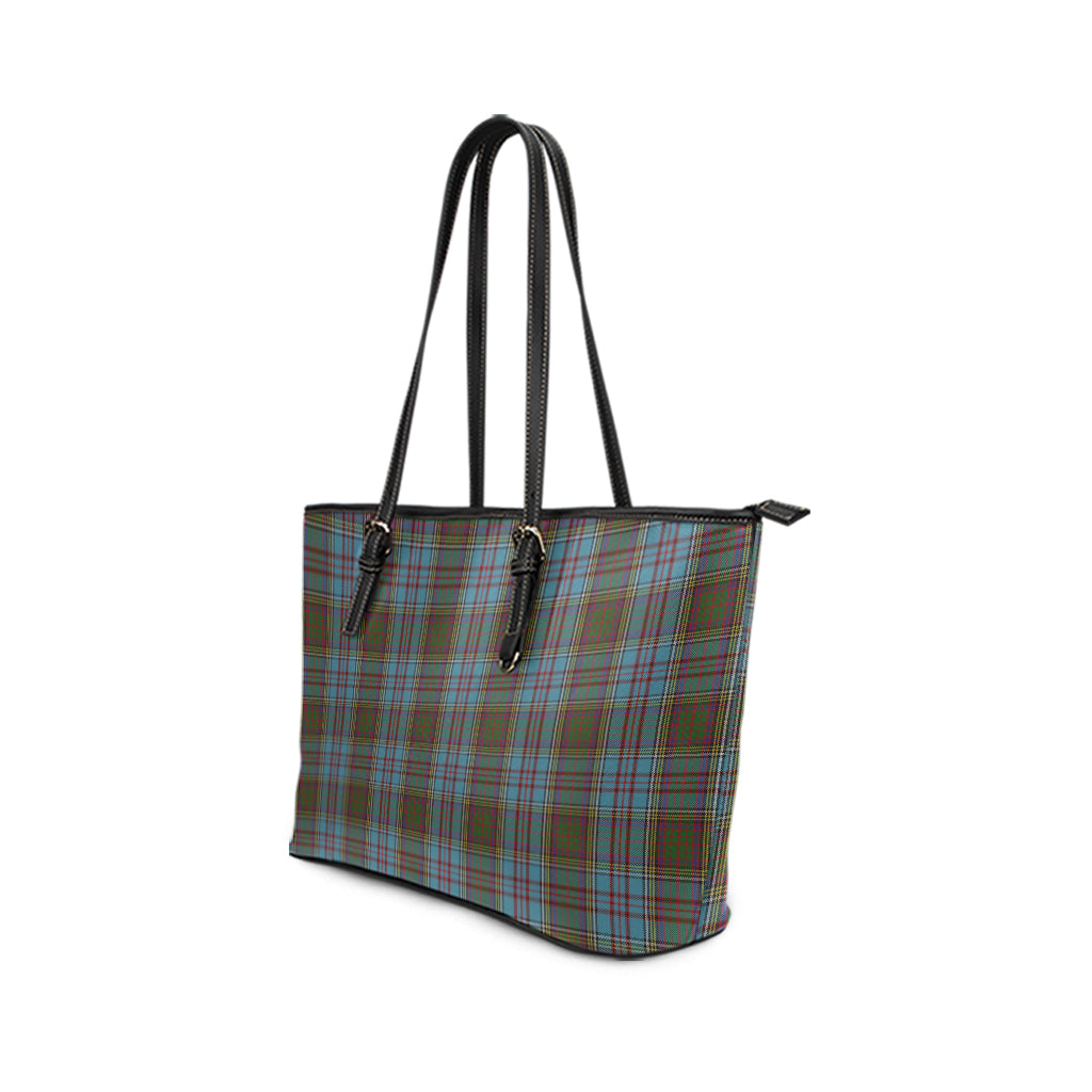 Anderson Tartan Leather Tote Bag - Tartanvibesclothing