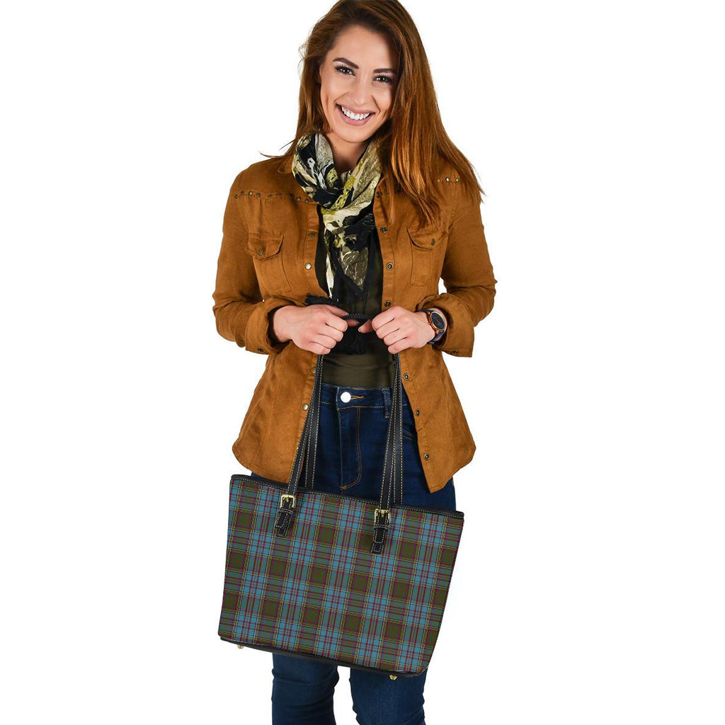 Anderson Tartan Leather Tote Bag - Tartanvibesclothing