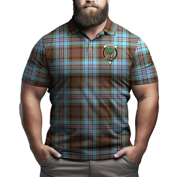 Anderson Ancient Tartan Men's Polo Shirt with Family Crest
