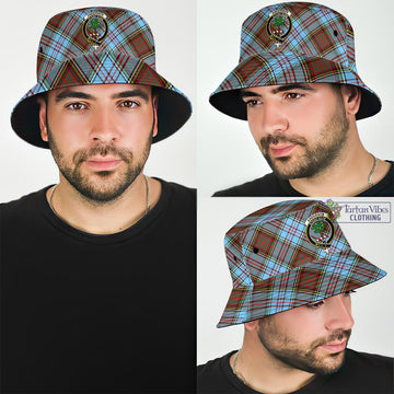 Anderson Ancient Tartan Bucket Hat with Family Crest