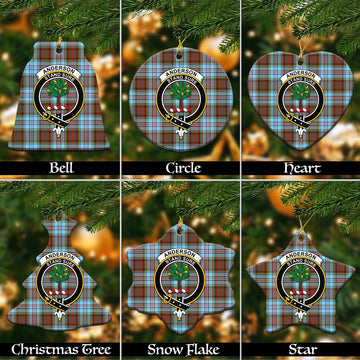 Anderson Ancient Tartan Christmas Ornaments with Family Crest