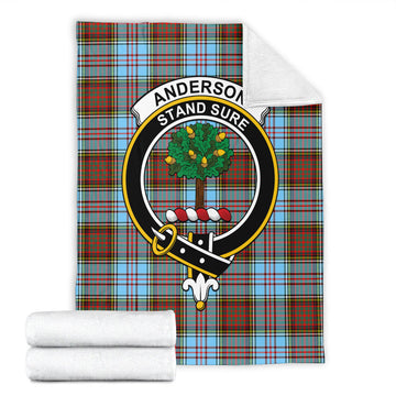 Anderson Ancient Tartan Blanket with Family Crest