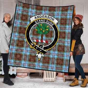 Anderson Ancient Tartan Quilt with Family Crest