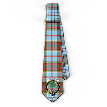 Anderson Ancient Tartan Classic Necktie with Family Crest