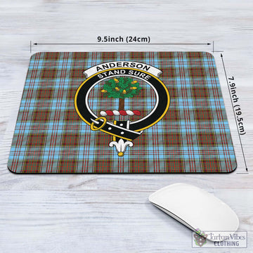 Anderson Ancient Tartan Mouse Pad with Family Crest