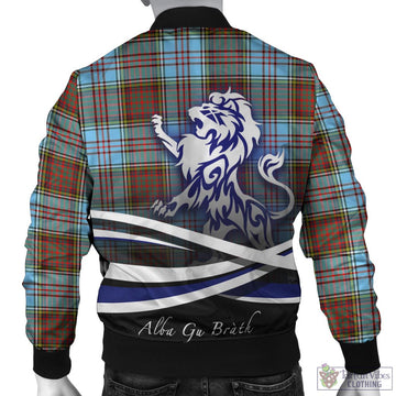 Anderson Ancient Tartan Bomber Jacket with Alba Gu Brath Regal Lion Emblem