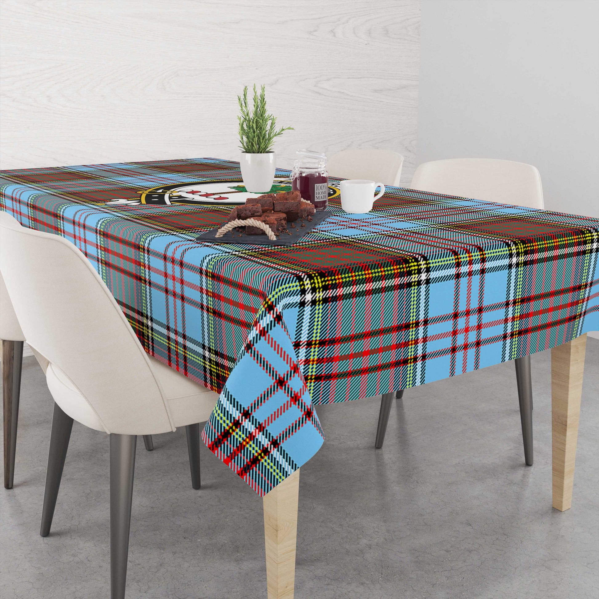 Anderson Ancient Tatan Tablecloth with Family Crest - Tartanvibesclothing