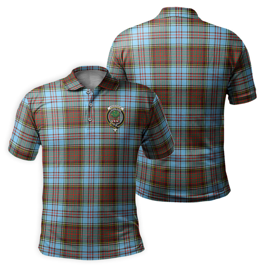Anderson Ancient Tartan Men's Polo Shirt with Family Crest - Tartanvibesclothing