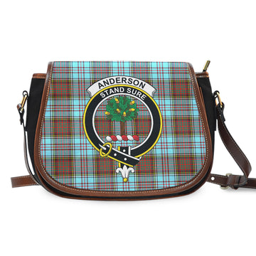 Anderson Ancient Tartan Saddle Bag with Family Crest