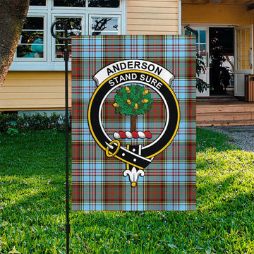 Anderson Ancient Tartan Flag with Family Crest