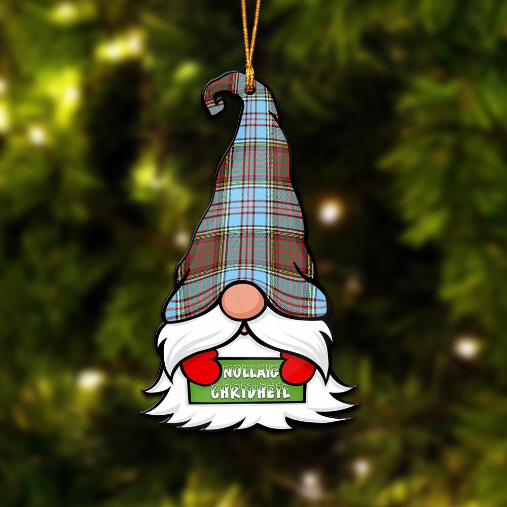 Anderson Ancient Gnome Christmas Ornament with His Tartan Christmas Hat - Tartanvibesclothing