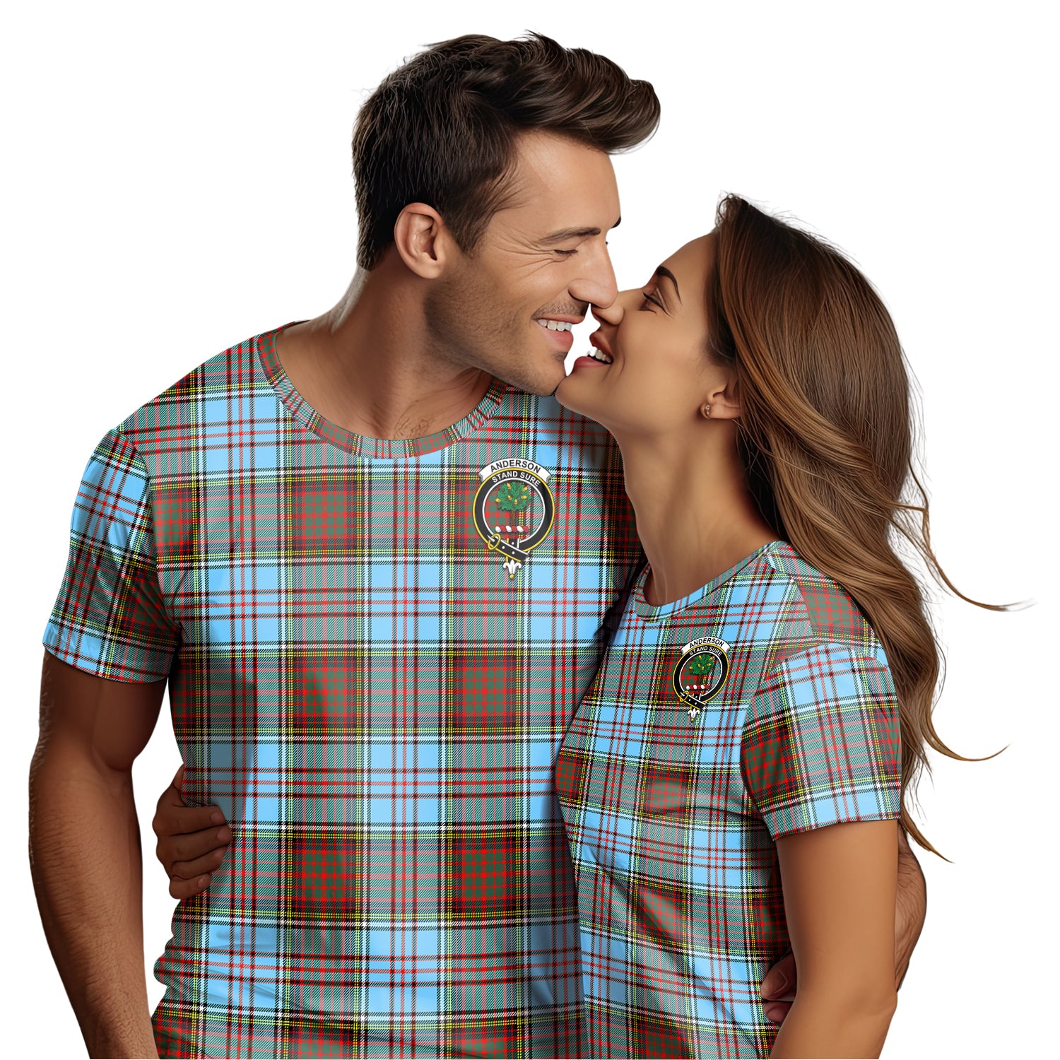 Anderson Ancient Tartan T-Shirt with Family Crest - Tartanvibesclothing