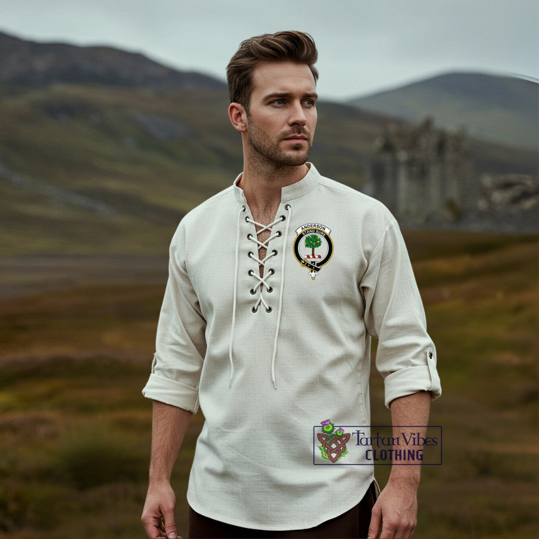 Anderson Clan Crest Ghillie Kilt Shirt