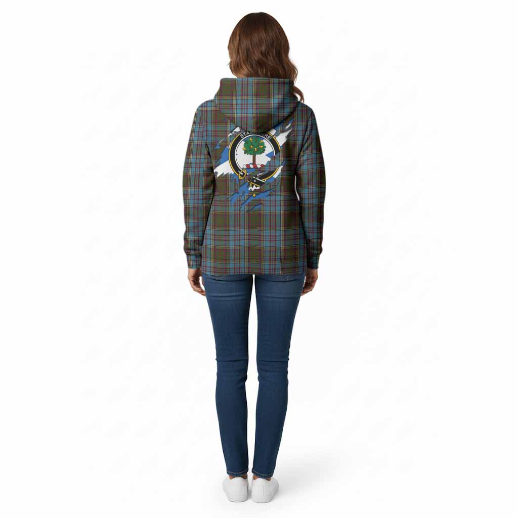Anderson Clan Crest In Me Tartan Cotton Hoodie Scotland Flag Style