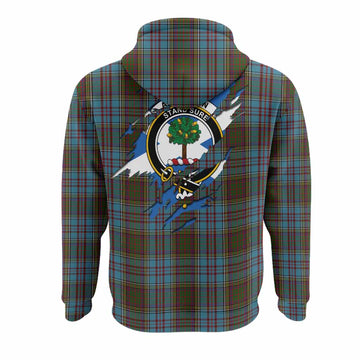 Anderson Clan Crest In Me Tartan Hoodie Scotland Flag Style