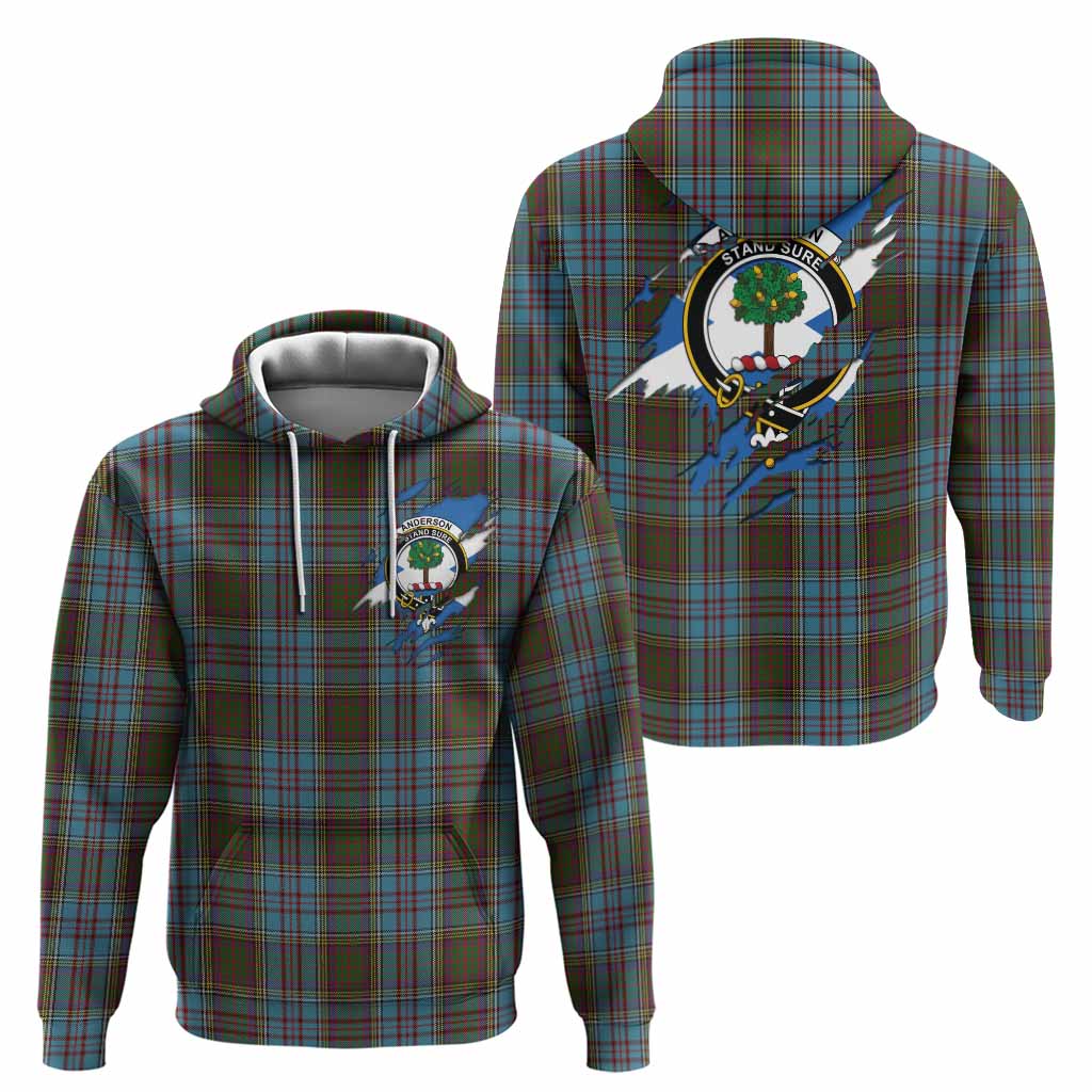 Anderson Clan Crest In Me Tartan Hoodie Scotland Flag Style