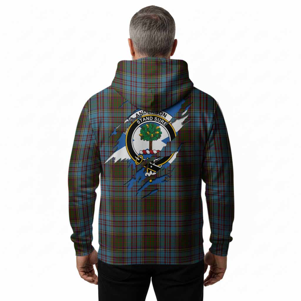Anderson Clan Crest In Me Tartan Hoodie Scotland Flag Style