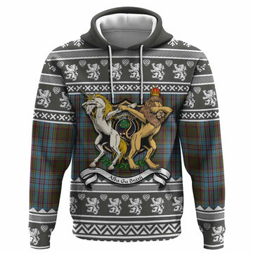 Anderson Clan Tartan Crest Christmas Hoodie Coat of Arms Funny Style