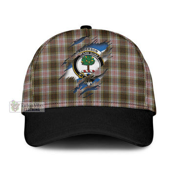 Anderson Dress Tartan Classic Cap with Family Crest In Me Style
