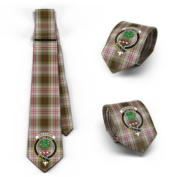 Anderson Dress Tartan Classic Necktie with Family Crest