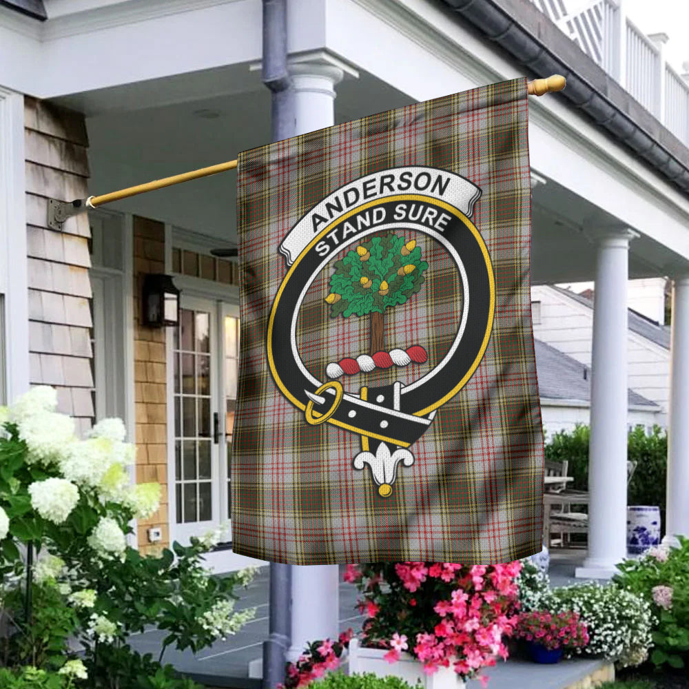 Anderson Dress Tartan Flag with Family Crest - Tartanvibesclothing