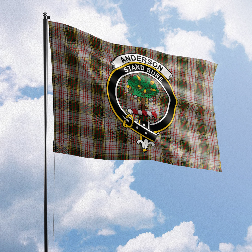 Anderson Dress Tartan Flag with Family Crest House Flag (Horizontal) - Tartanvibesclothing