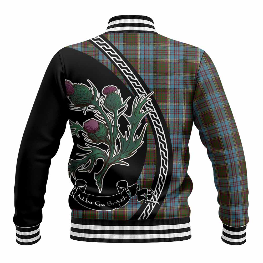 Anderson Family Crest Tartan Baseball Jacket Alba Thistle Inspired - Tartan Vibes Clothing