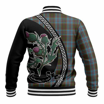 Anderson Family Crest Tartan Baseball Jacket Alba Thistle Inspired