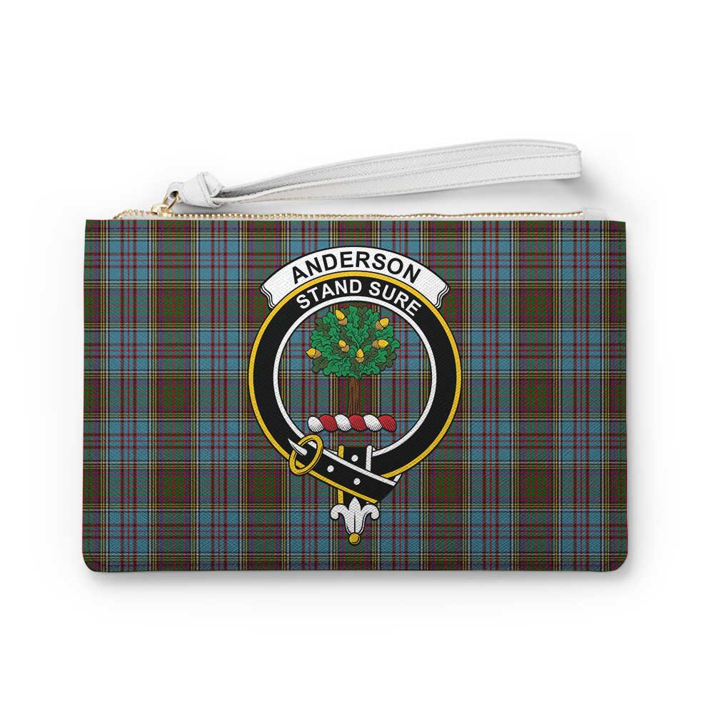 Tartan Vibes Clothing Anderson Family Crest Tartan Clutch Bag