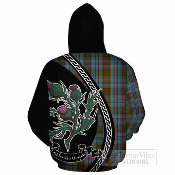 Anderson Family Crest Tartan Cotton Hoodie Alba Thistle Inspired