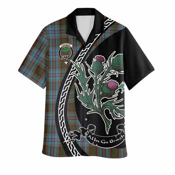 Anderson Family Crest Tartan Hawaiian Shirt Alba Thistle Inspired