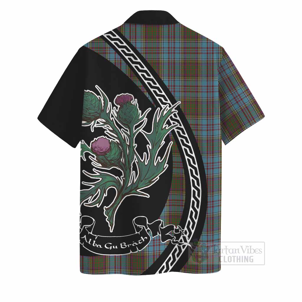 Anderson Family Crest Tartan Hawaiian Shirt Alba Thistle Inspired - Tartan Vibes Clothing