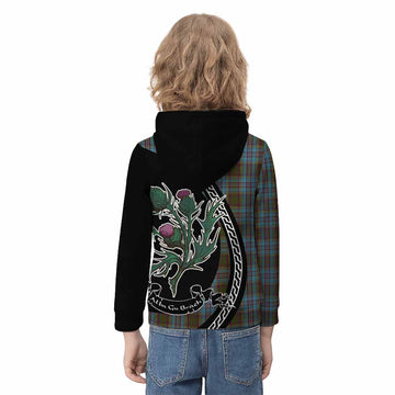 Anderson Family Crest Tartan Kid Hoodie Alba Thistle Inspired
