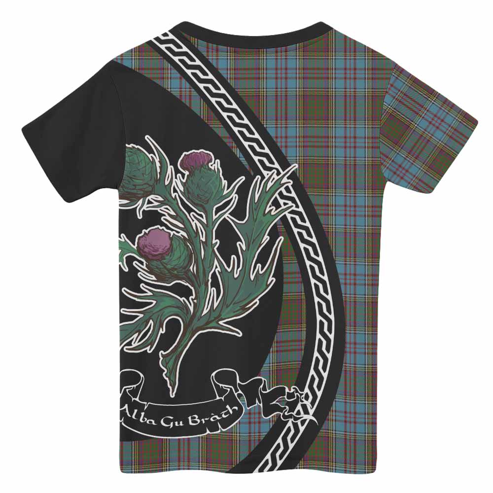 Anderson Family Crest Tartan Kid T-shirt Alba Thistle Inspired - Tartan Vibes Clothing