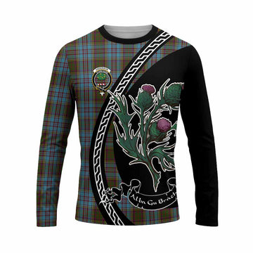 Anderson Family Crest Tartan Long Sleeve T-Shirt Alba Thistle Inspired - Tartan Vibes Clothing
