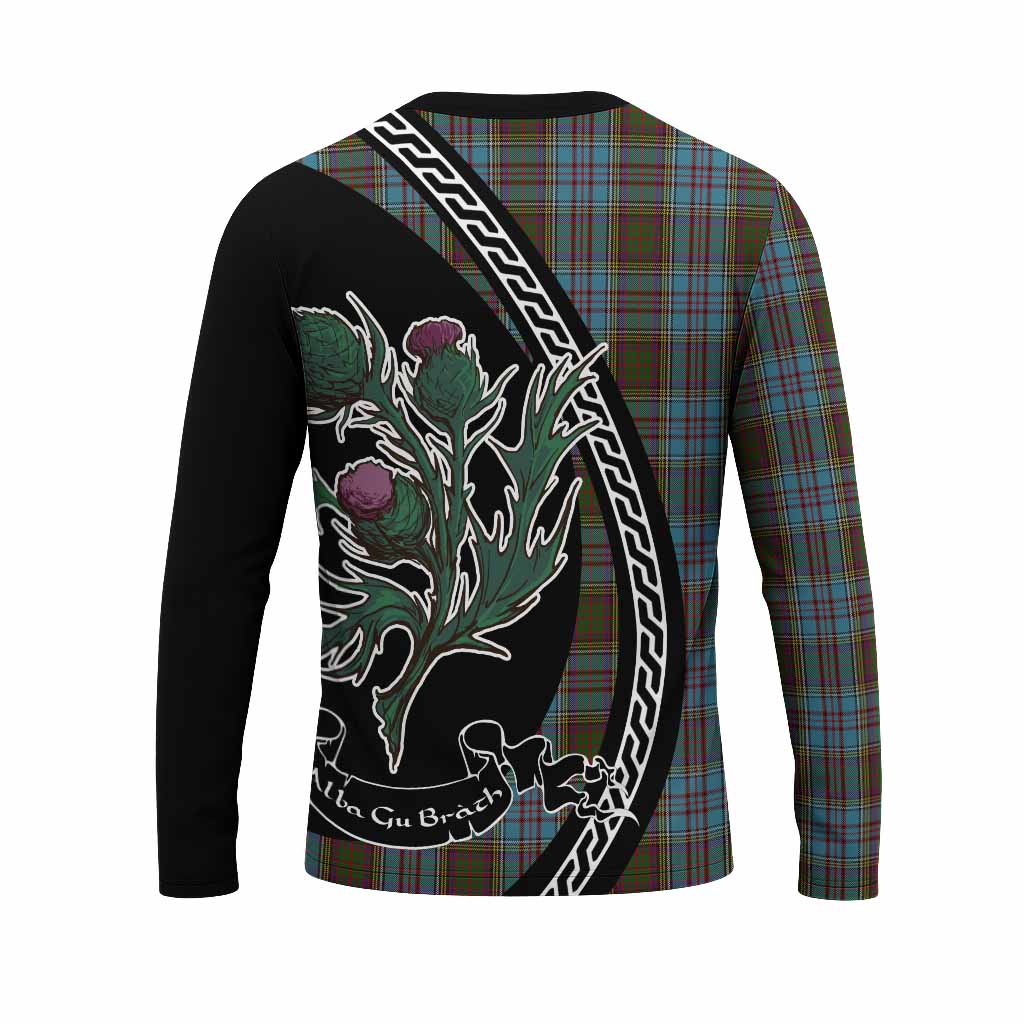 Anderson Family Crest Tartan Long Sleeve T-Shirt Alba Thistle Inspired - Tartan Vibes Clothing
