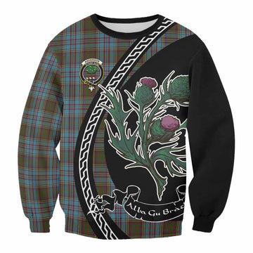 Anderson Family Crest Tartan Sweatshirt Alba Thistle Inspired