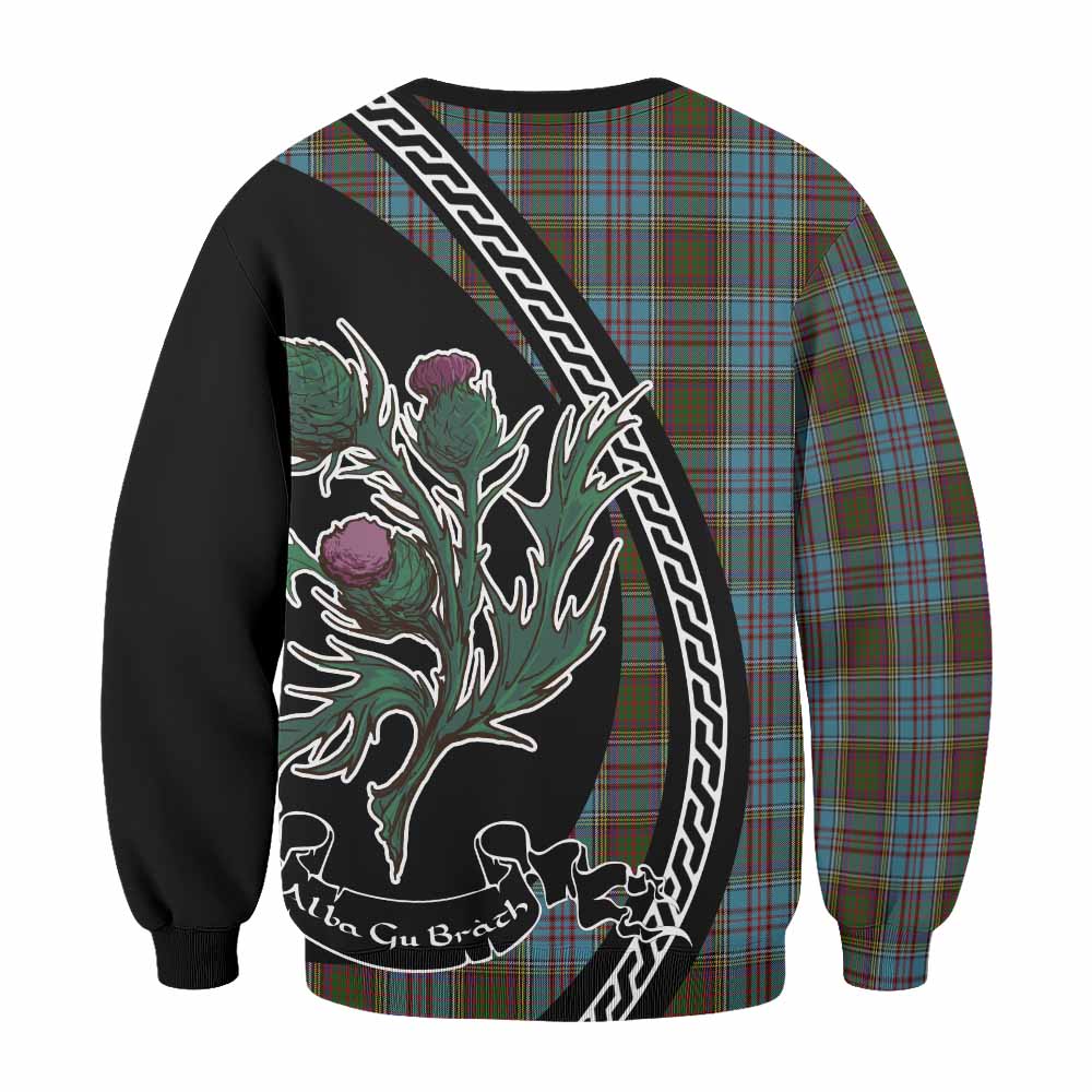 Anderson Family Crest Tartan Sweatshirt Alba Thistle Inspired - Tartan Vibes Clothing