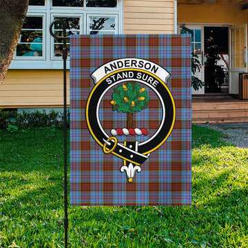 Anderson Modern Tartan Flag with Family Crest