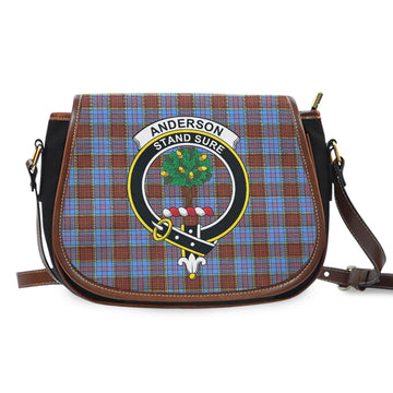 Anderson Modern Tartan Saddle Bag with Family Crest