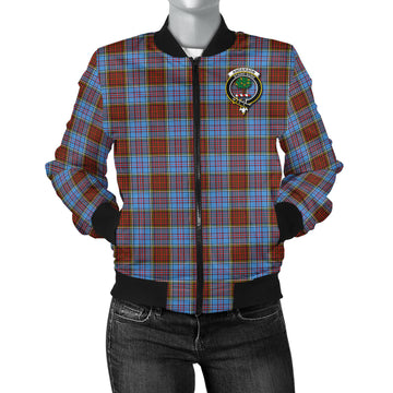 Anderson Modern Tartan Bomber Jacket with Family Crest