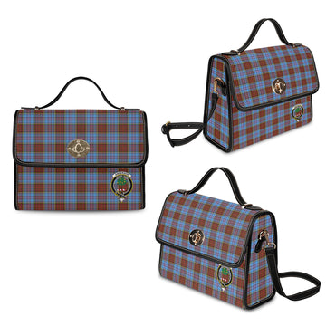 anderson-modern-tartan-leather-strap-waterproof-canvas-bag-with-family-crest