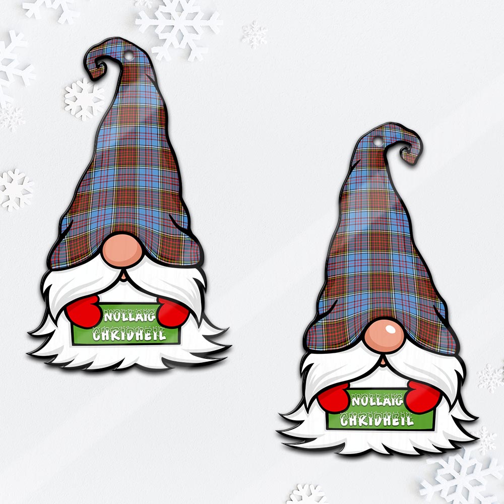 Anderson Modern Gnome Christmas Ornament with His Tartan Christmas Hat Mica Ornament - Tartanvibesclothing