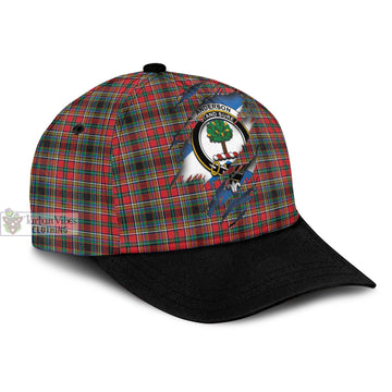 Anderson of Arbrake Tartan Classic Cap with Family Crest In Me Style